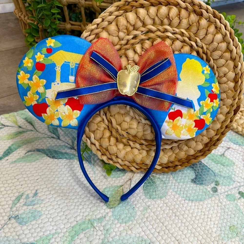 Colorful Mouse Ears Headband with Bow